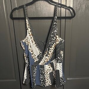 CAbi Women's Spotted Patchwork Camisole